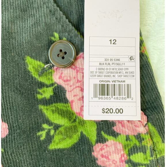 Wild Fable Black Floral High-Rise Cord Mini Skirt - 12 NWT - Picture 10 of 14